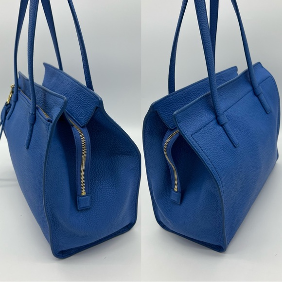 Authentic Salvatore Ferragamo Gancini blue Amy tote - Picture 9 of 17
